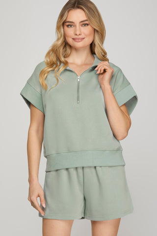 Margo Mock Neck Sweatshirt