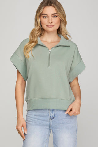 Margo Mock Neck Sweatshirt