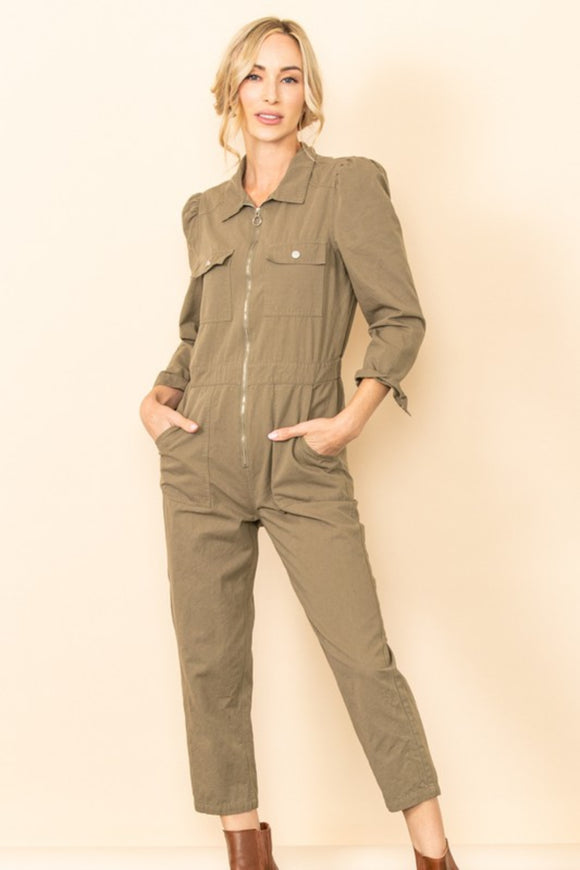 Utility jumpsuit (army green) 