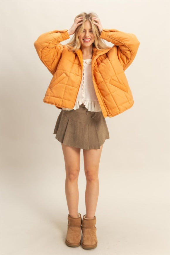 Michaela Quilted Puffer Jacke