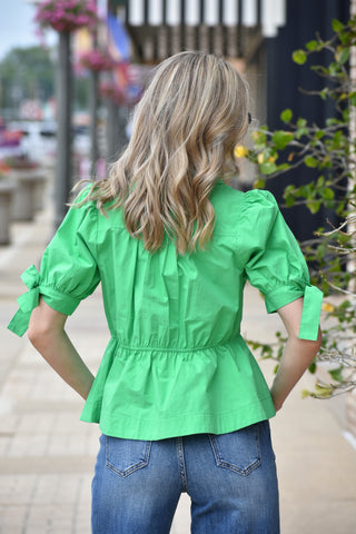 Mollee Peplum Top