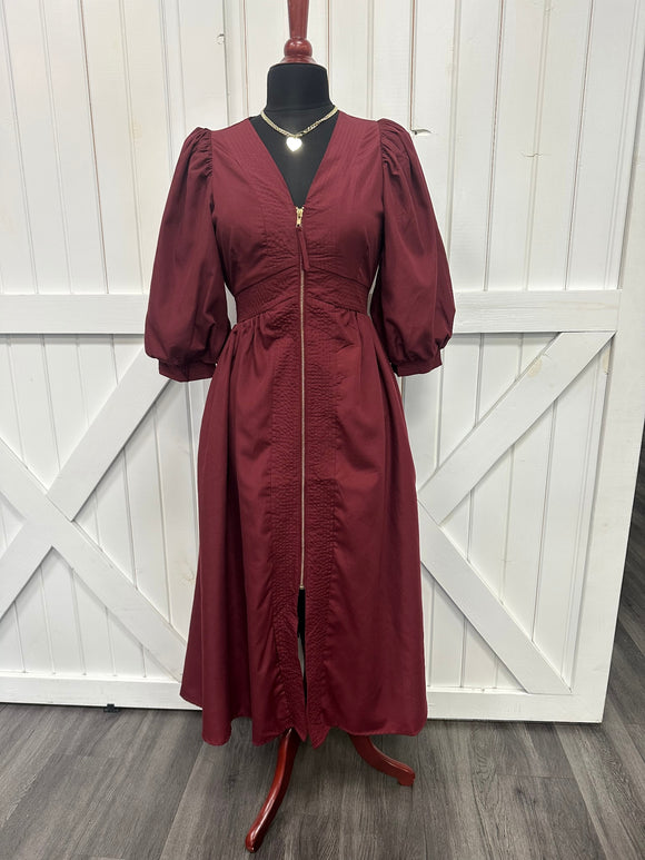 Molly Solid Midi Dress
