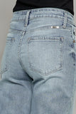 High rise slim wide leg jeans (back)