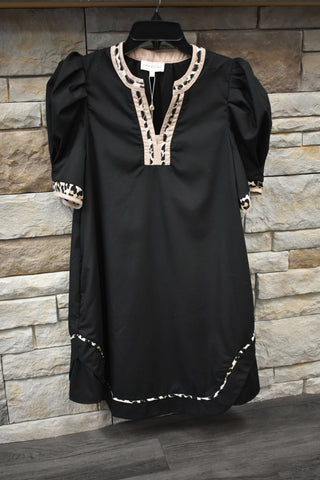 Nova Animal Pattern Mini Dress