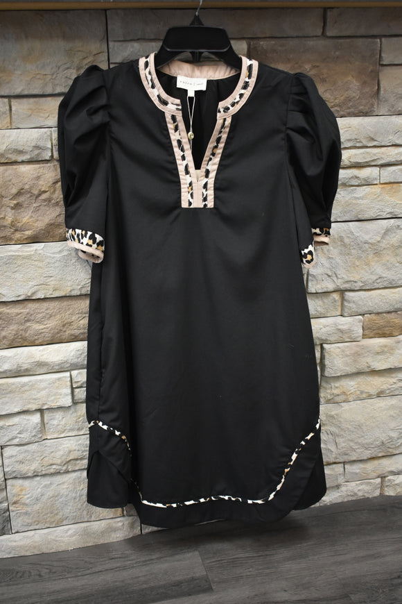 Nova Animal Pattern Mini Dress