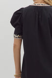 Nova Animal Pattern Mini Dress