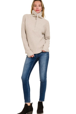 Oaklynn Half Zip Sweater - urbanity online and boutique