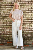 Ruffle Sleeve Floral Top