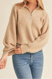 Rue Half Zip Pullover Sweater