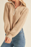 Rue Half Zip Pullover Sweater