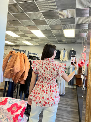 Rylee Floral Top - urbanity online and boutique