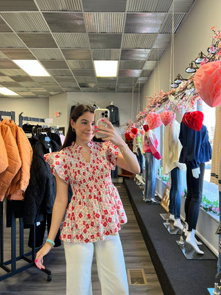 Rylee Floral Top - urbanity online and boutique