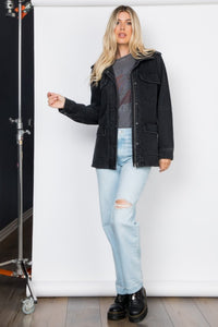 Selervo Washed Denim Utility Jacket