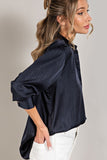 Satin Striped Top