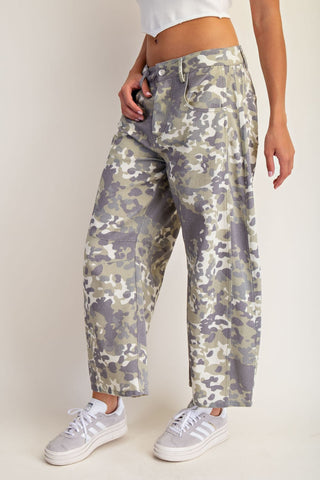 Sienna Camo Barrel Pant