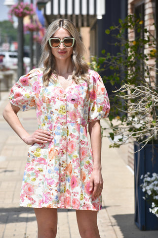Sutton Floral Denim Dress