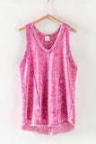 Washed Loose Fit Racerback Tank