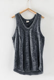 Washed Loose Fit Racerback Tank
