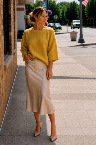 Cloud-Soft Half-Sleeve Fuzzy Knit Sweater