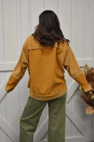 Daphne Frill-Hem Corduroy Jacket