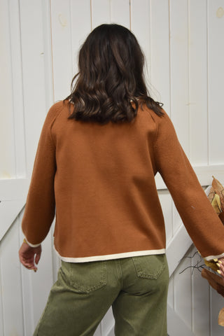 Aurelia Gold Clasp Cardigan