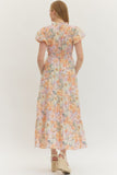 Cora Floral Print Maxi Dress