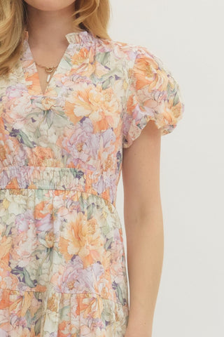 Cora Floral Print Maxi Dress - urbanity online and boutique