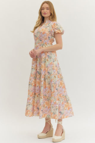 Cora Floral Print Maxi Dress - urbanity online and boutique
