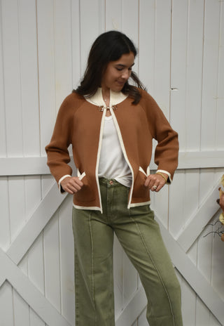 Aurelia Gold Clasp Cardigan