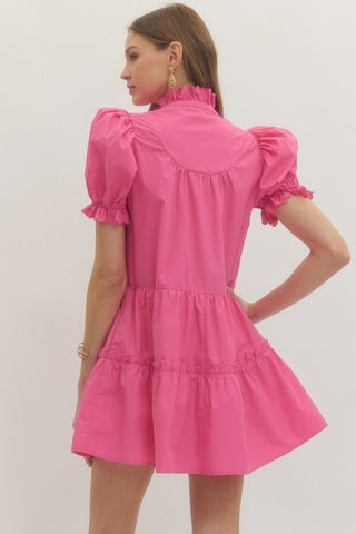 Lucia Solid Mini Dress - urbanity online and boutique
