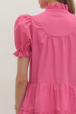 Lucia Solid Mini Dress - urbanity online and boutique