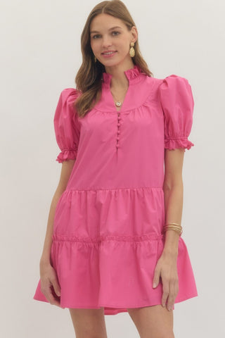 Lucia Solid Mini Dress - urbanity online and boutique