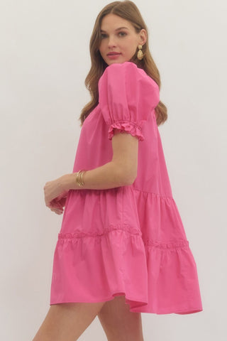 Lucia Solid Mini Dress - urbanity online and boutique