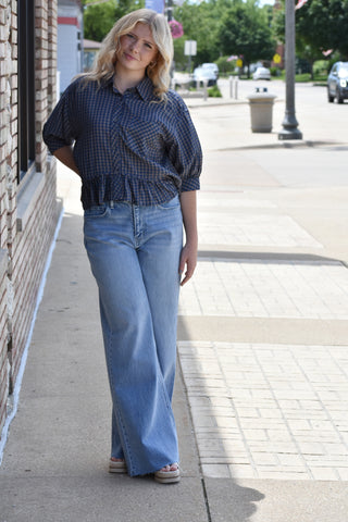 Trevor High Rise Wide Leg Jean