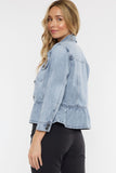 Peplum Denim Jacket