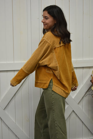 Daphne Frill-Hem Corduroy Jacket