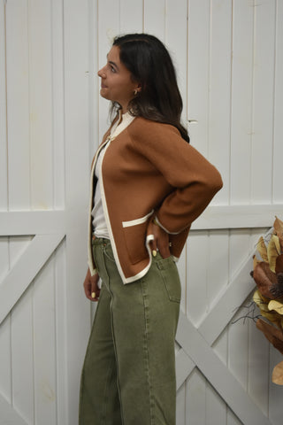 Aurelia Gold Clasp Cardigan