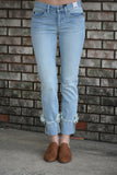 Zoey Cuffed Jeans Light Blue