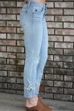 Zoey Cuffed Jeans Light Blue