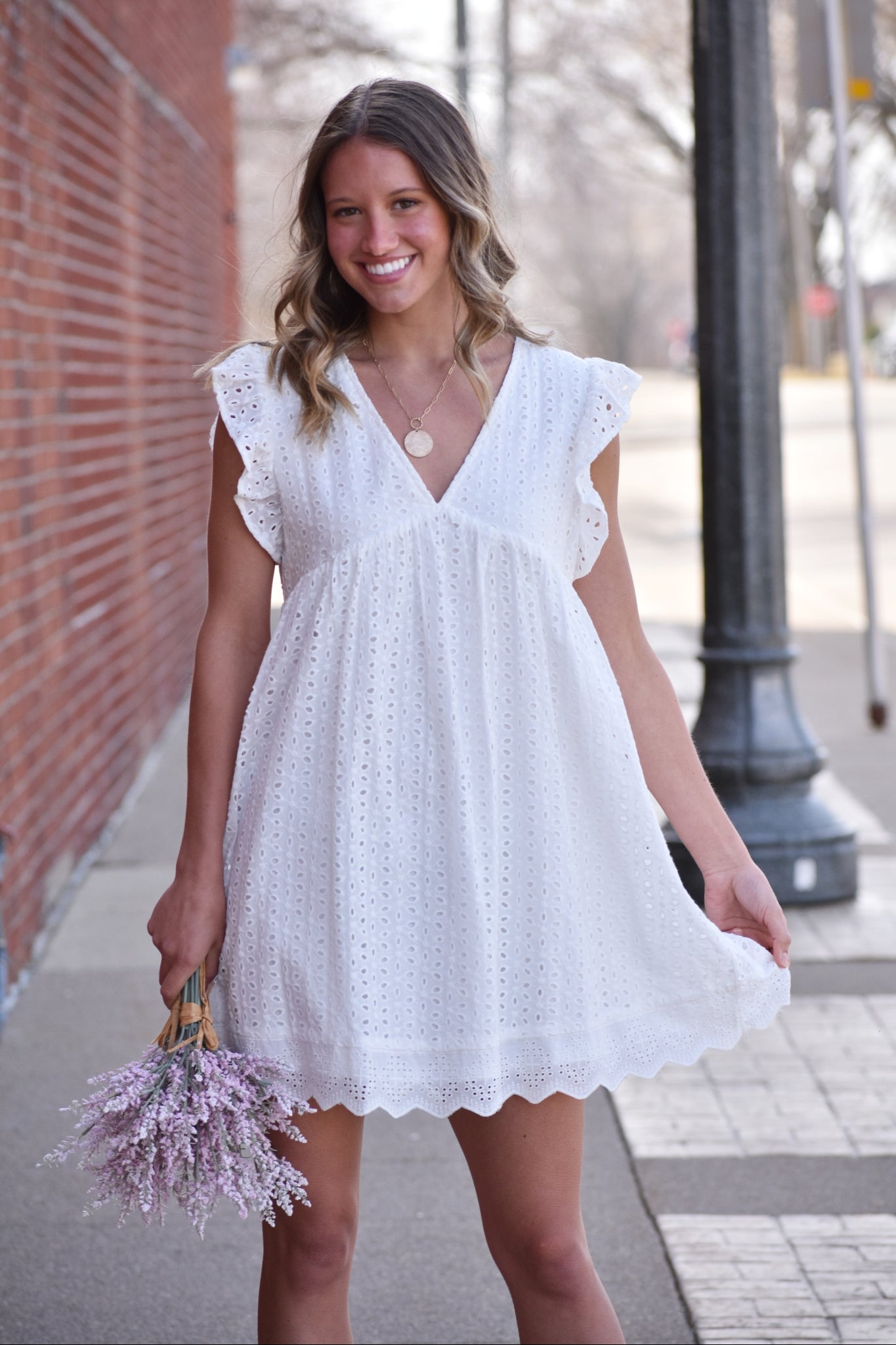 Aria Eyelet Lace Dress – urbanity online and boutique