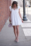 Aria Eyelet Lace Dress