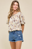 Balloon Sleeve Blouse