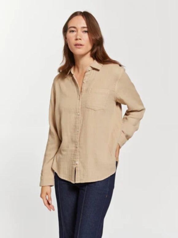 Barbados Button Down Top