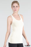 Basic Stretch Racerback Tank Top