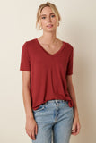 Basic V-Neck Pocket Tee