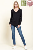 Tarah Basic Long Sleeve Top