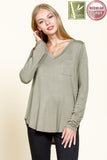 Tarah Basic Long Sleeve Top