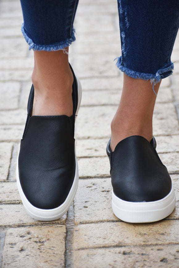 Alyssa Faux Leather Sneakers