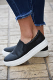 Alyssa Faux Leather Sneakers