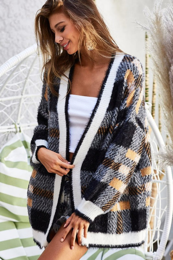 Brooklyn Plaid Cardigan